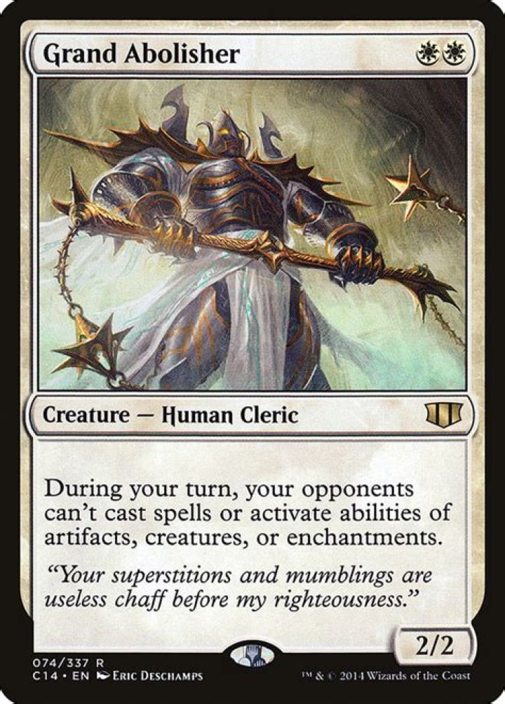 Does Grand abolisher stop mana abilities?