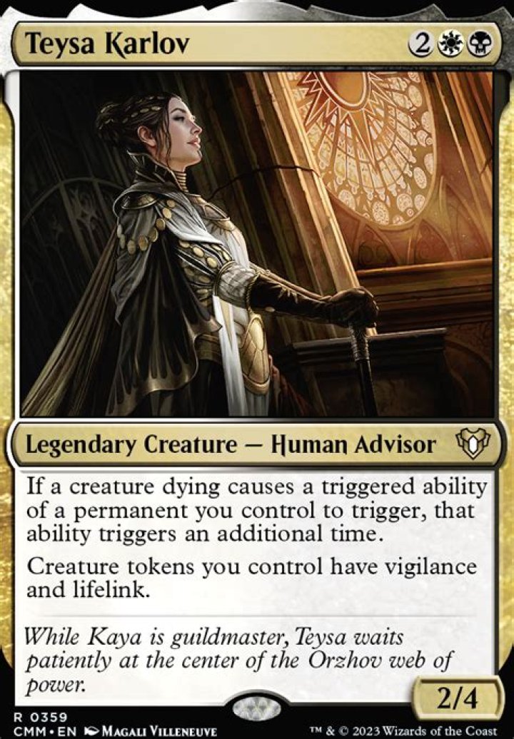 Does Teysa double sacrifice triggers?