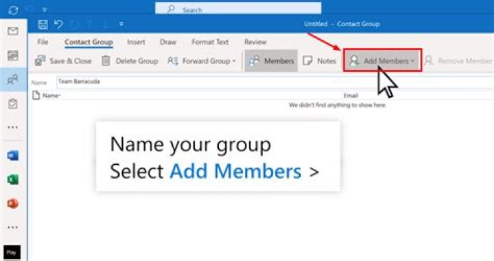 How do I create a group in Outlook 2003?
