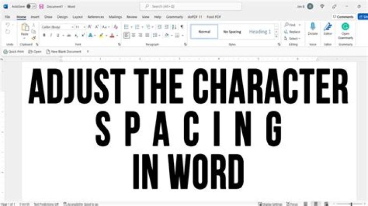 What is the space between characters called?