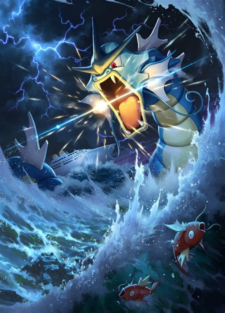 What the difference between red and blue gyarados?