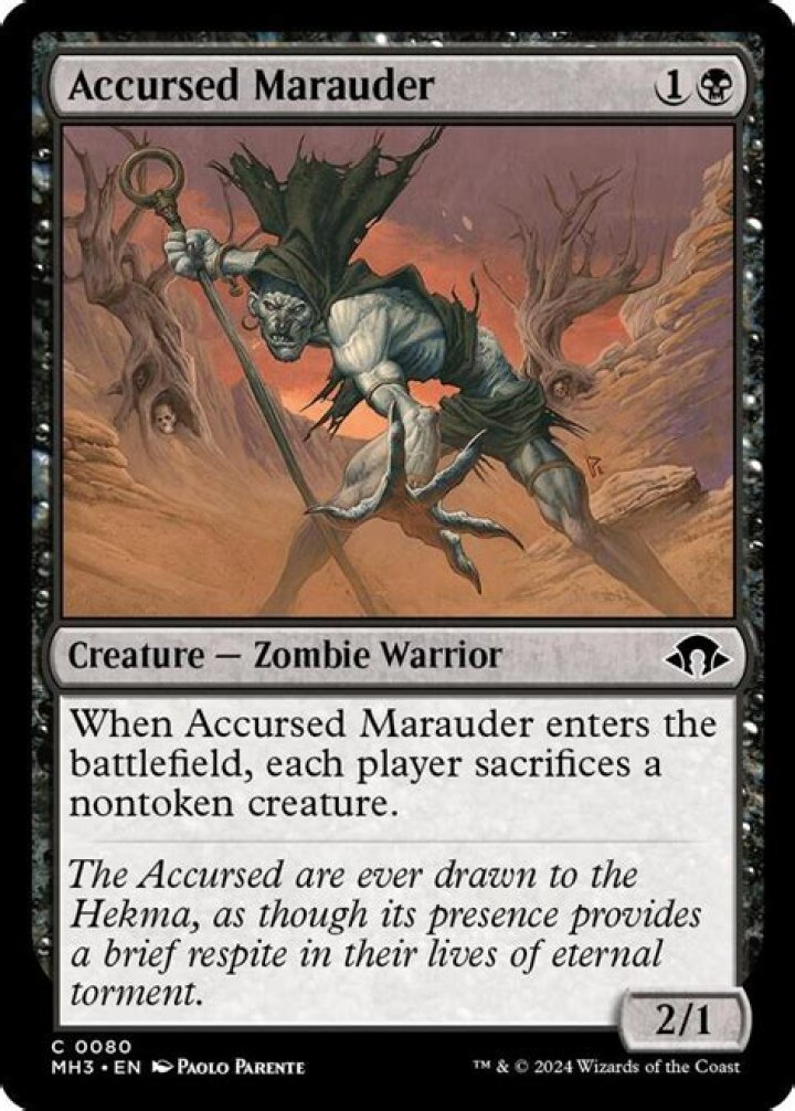 When enters the battlefield sacrifice a creature?